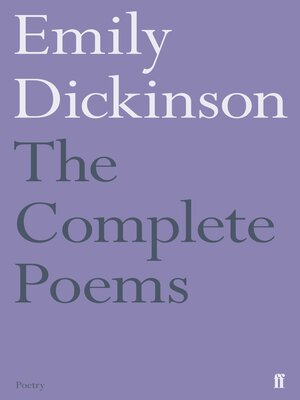 cover image of The Complete Poems of Emily Dickinson